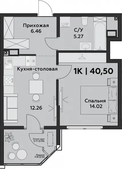 Корпус 4, Очередь 1, 3 этаж